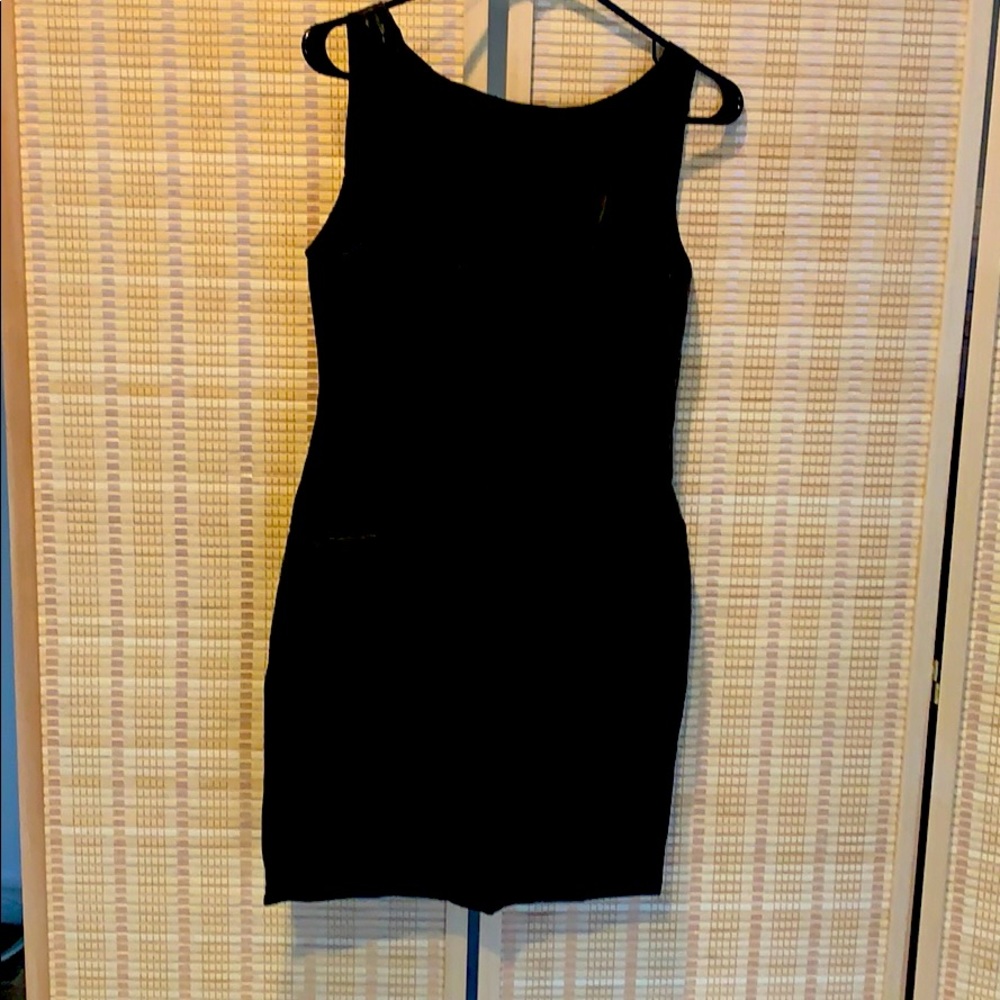 Black pleather dress